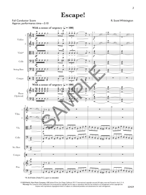 Escape! - Whittington - String Orchestra - Gr. 3