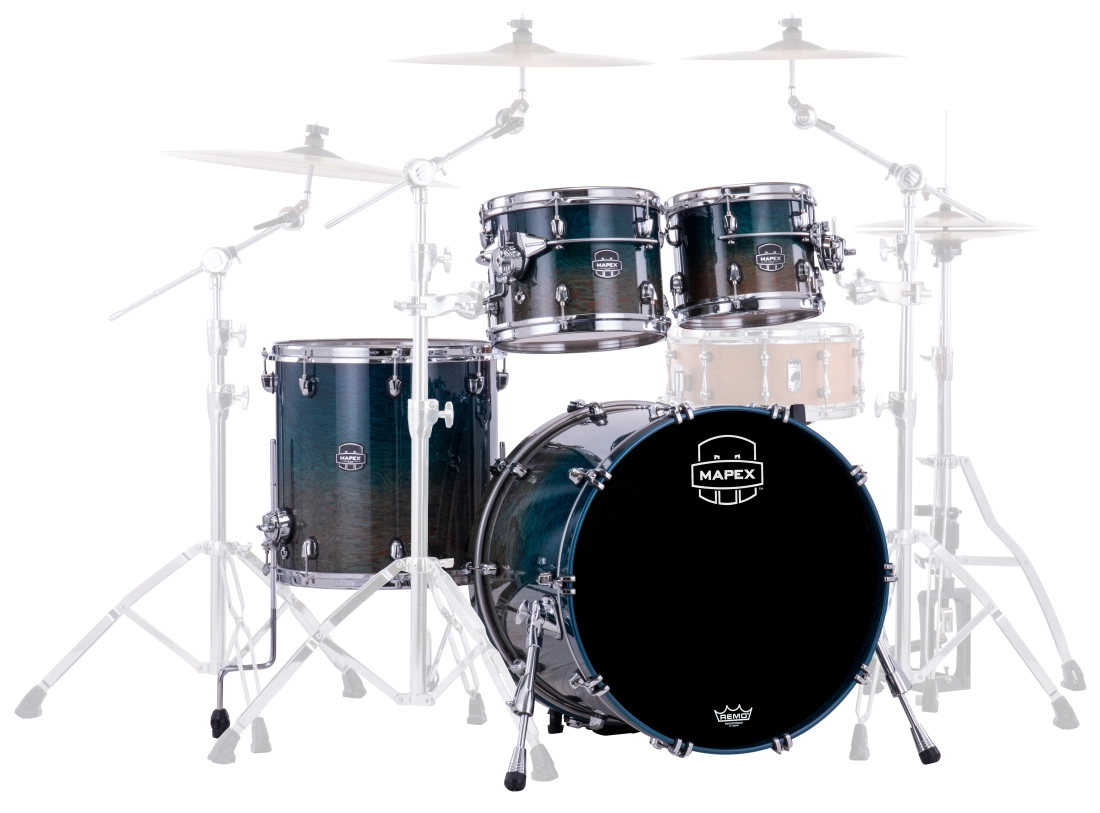 Saturn Evolution 4-Piece Shell Pack (22,10,12,16) - Aegean Fade