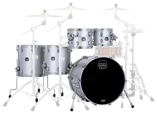 Saturn Evolution 5-Piece Shell Pack (22,10,12,14,16) - Iridium Silver