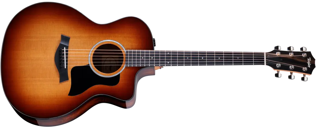 214ce-K SB Plus Grand Auditorium Koa/Spruce Acoustic/Electric Guitar with Case - Shaded Edge Burst