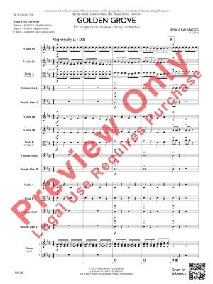 Golden Grove - Balmages - String Orchestra - Gr. 0.5 - 1.5