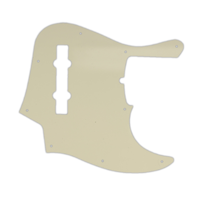 WD Music - Custom Pickguard for Fender American Deluxe 21 Fret 5-String Jazz Bass - Parchment 3-Ply