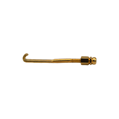 Gold Tone - Flat Hook with Nut - Gold