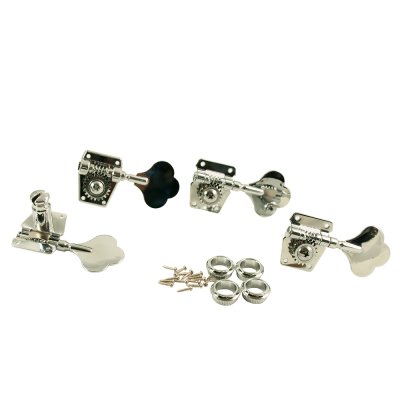 2 Per Side Full Size Bass Tuning Machines - Chrome
