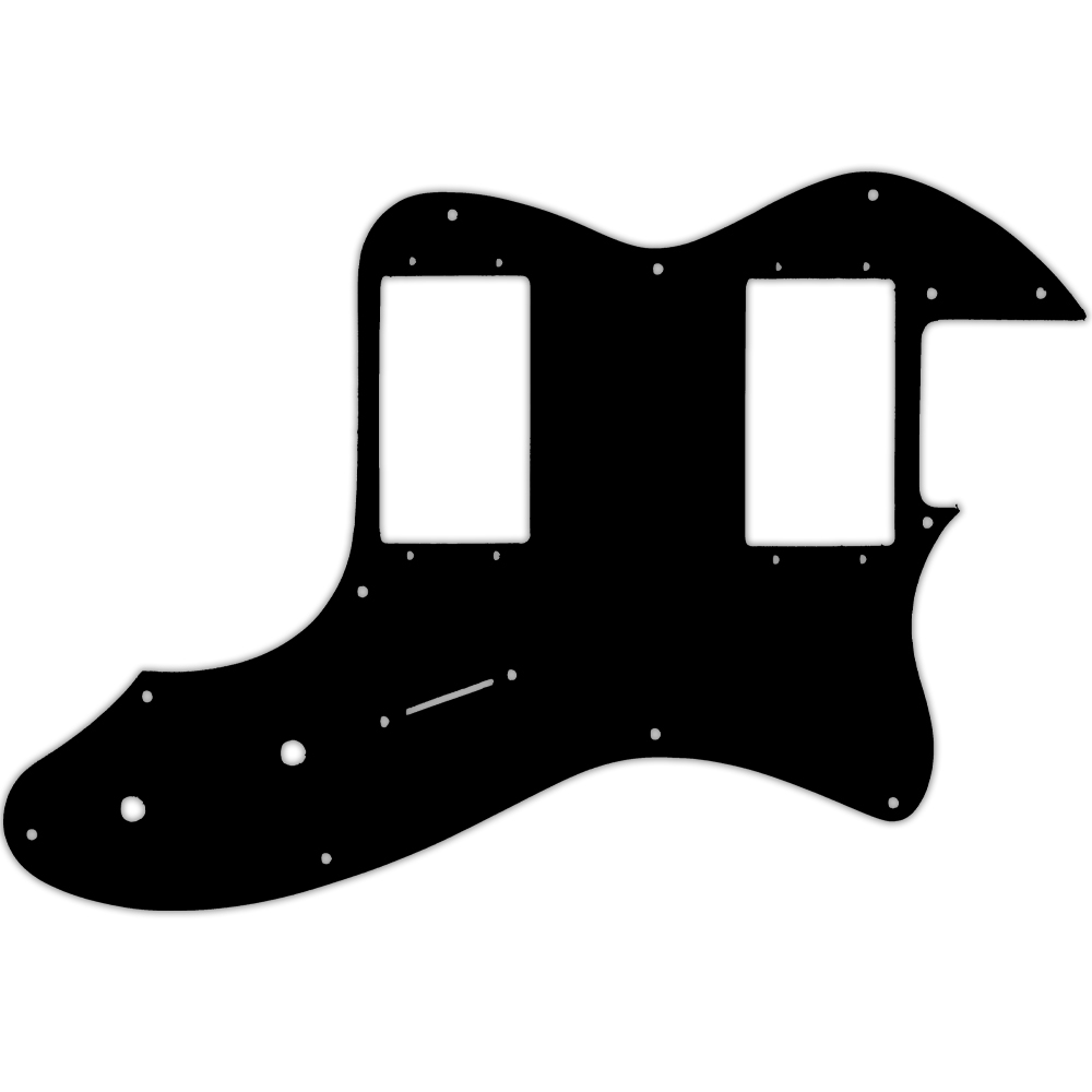 Custom Pickguard for Fender 1999 Made in Japan \'72 Telecaster Thinline - Black