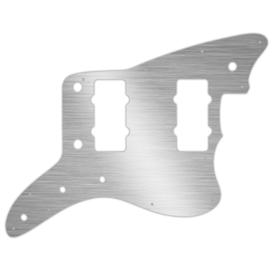 Custom Pickguard for Fender American Professional Jazzmaster - Simulated Brushed Silver