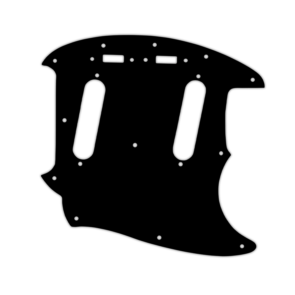 Custom Pickguard for Fender 1964-1982 Mustang - Black