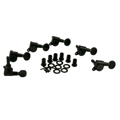 WD Music - 6 In Line Locking Tuning Machines - Black