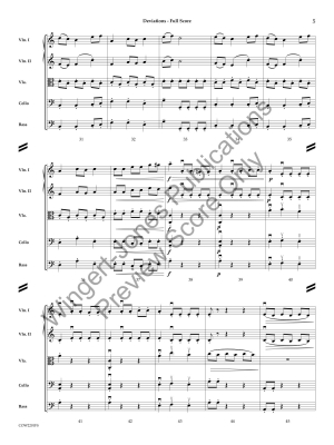 Deviations - Williams - String Orchestra - Gr. 3