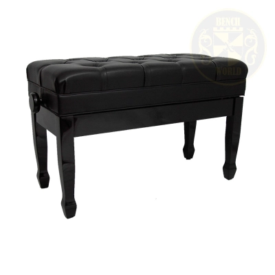 Bench World - MAESTRO 1G PE Adjustable Piano Bench - Polished Ebony