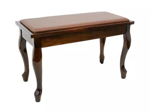 Benchworld - ACE 20 2F PW Fixed Height Piano Bench - Polished Walnut