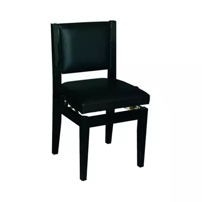 Bench World - CHAIR 1C PE Adjustable Piano Bench - Polished Ebony