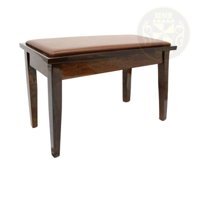 Bench World - ACE 20 2C PW Fixed Height Piano Bench - Polished Walnut