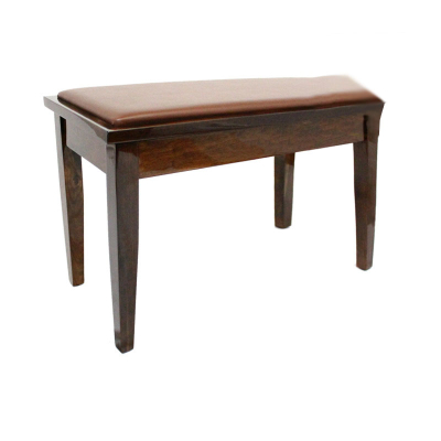 Bench World - ACE 20 2C PW Fixed Height Piano Bench - Polished Walnut