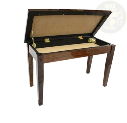 ACE 20 2C PW Fixed Height Piano Bench - Polished Walnut