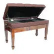 MAESTRO 1G PW Adjustable Piano Bench - Polished Walnut
