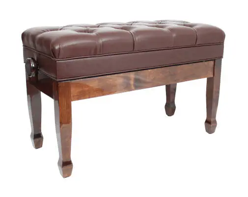 Benchworld - MAESTRO 1G PW Adjustable Piano Bench - Polished Walnut