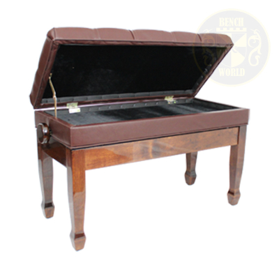 MAESTRO 1G PW Adjustable Piano Bench - Polished Walnut