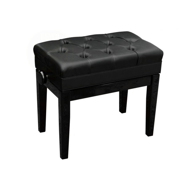 MINUET 1C PE Adjustable Piano Bench - Polished Ebony
