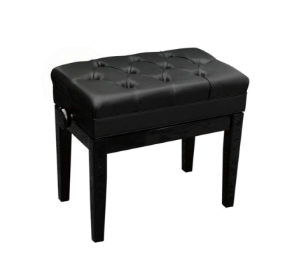 Bench World - MINUET 1C PE Adjustable Piano Bench - Polished Ebony