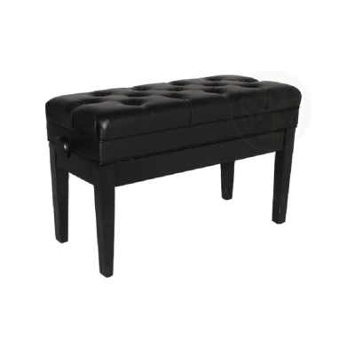 Bench World - MAESTRO 1C PE Adjustable Piano Bench - Polished Ebony