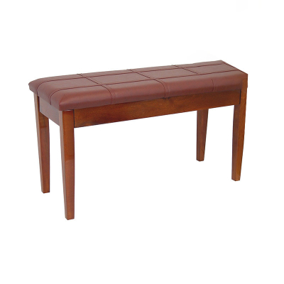 Bench World - ACE 60 1C PW Fixed Height Piano Bench - Polished Walnut
