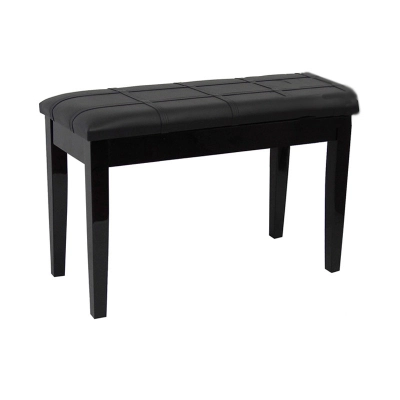 Bench World - ACE 20 1C PE Fixed Height Piano Bench - Polished Ebony