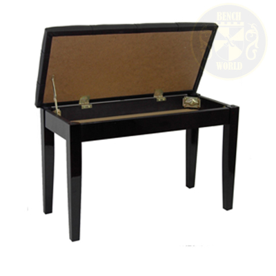 ACE 20 1C PE Fixed Height Piano Bench - Polished Ebony