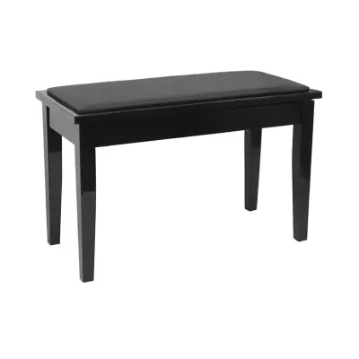 Benchworld - ACE 20 2C PE Fixed Height Piano Bench - Polished Ebony
