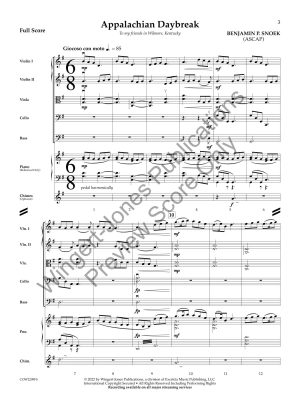 Appalachian Daybreak - Snoek - String Orchestra - Gr. 3.5