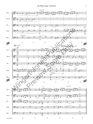 Sea Shanty Saga (A Miniature Suite) - Traditional/Arcari - String Orchestra - Gr. 3.5