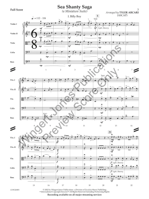 Sea Shanty Saga (A Miniature Suite) - Traditional/Arcari - String Orchestra - Gr. 3.5