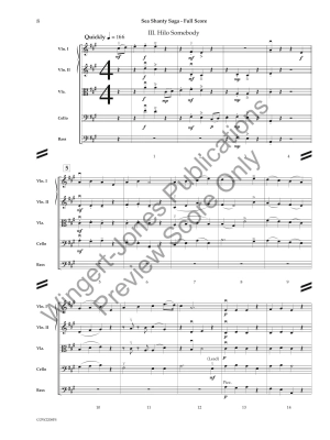 Sea Shanty Saga (A Miniature Suite) - Traditional/Arcari - String Orchestra - Gr. 3.5