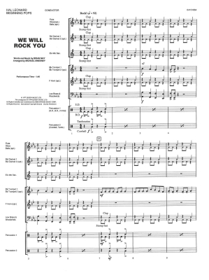 We Will Rock You - Queen/Sweeney - Concert Band - Gr. 1