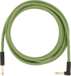 Fender - 10 Festival Pure Hemp Instrument Cable, Straight\/Angle - Green