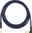 Fender - 10 Festival Pure Hemp Instrument Cable, Straight\/Angle - Blue Dream