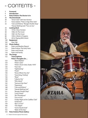Modern Drummer Legends: Peter Erskine - Frangioni - Drum Set - Book/Audio Online