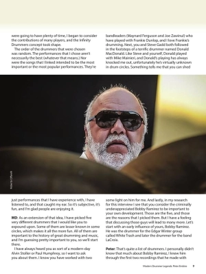 Modern Drummer Legends: Peter Erskine - Frangioni - Drum Set - Book/Audio Online