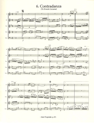 Aires Tropicales - D\'Rivera - Woodwind Quintet - Score/Parts