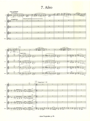 Aires Tropicales - D\'Rivera - Woodwind Quintet - Score/Parts