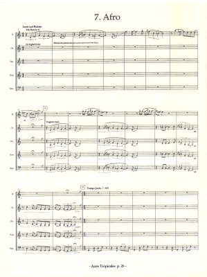 Aires Tropicales - D\'Rivera - Woodwind Quintet - Score/Parts