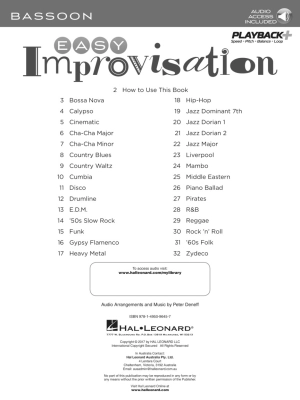 Easy Improvisation - Bassoon - Book/Audio Online