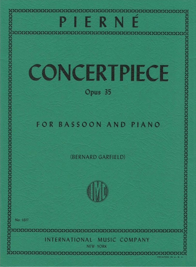 Concertpiece, Opus 35 - Pierne/Garfield - Bassoon/Piano - Sheet Music