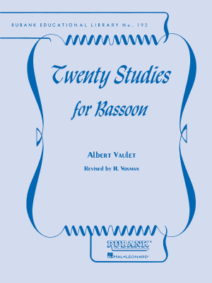 Rubank Publications - Vingt tudes pour basson Vaulet Basson Livre