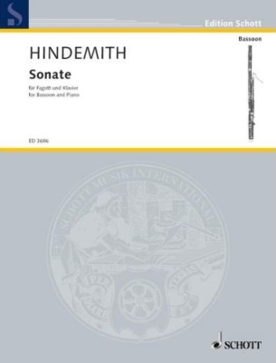 Schott - Sonata Hindemith Basson et piano Partition individuelle