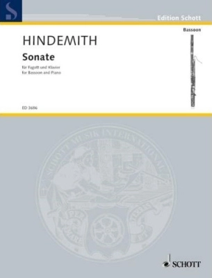 Schott - Sonata - Hindemith - Bassoon/Piano - Sheet Music