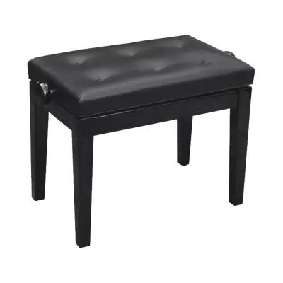 Bench World - Sonata 1C PE Adjustable Piano Bench - Polished Ebony