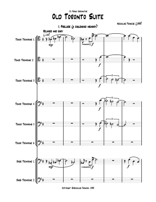 Old Toronto Suite (1999)- Francis - 8 Trombones - Score/Parts