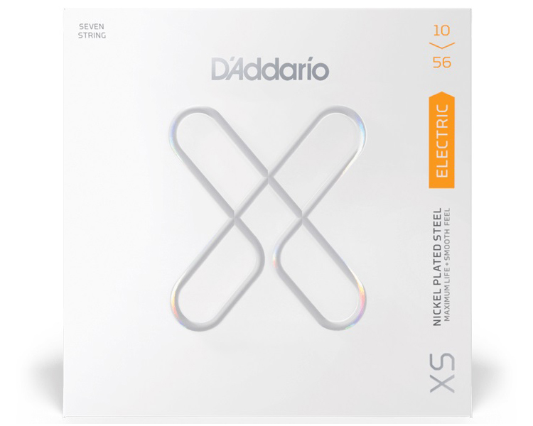 Regular Light 7-String Coated Electric Guitar Strings - 10-56