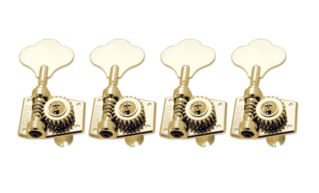 142 Series Vintage Bass 4-in-line Machine Heads - Gold